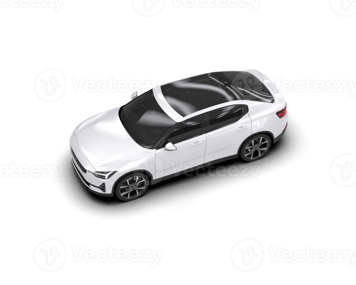 Modern car isolated on background. 3d rendering - illustration png