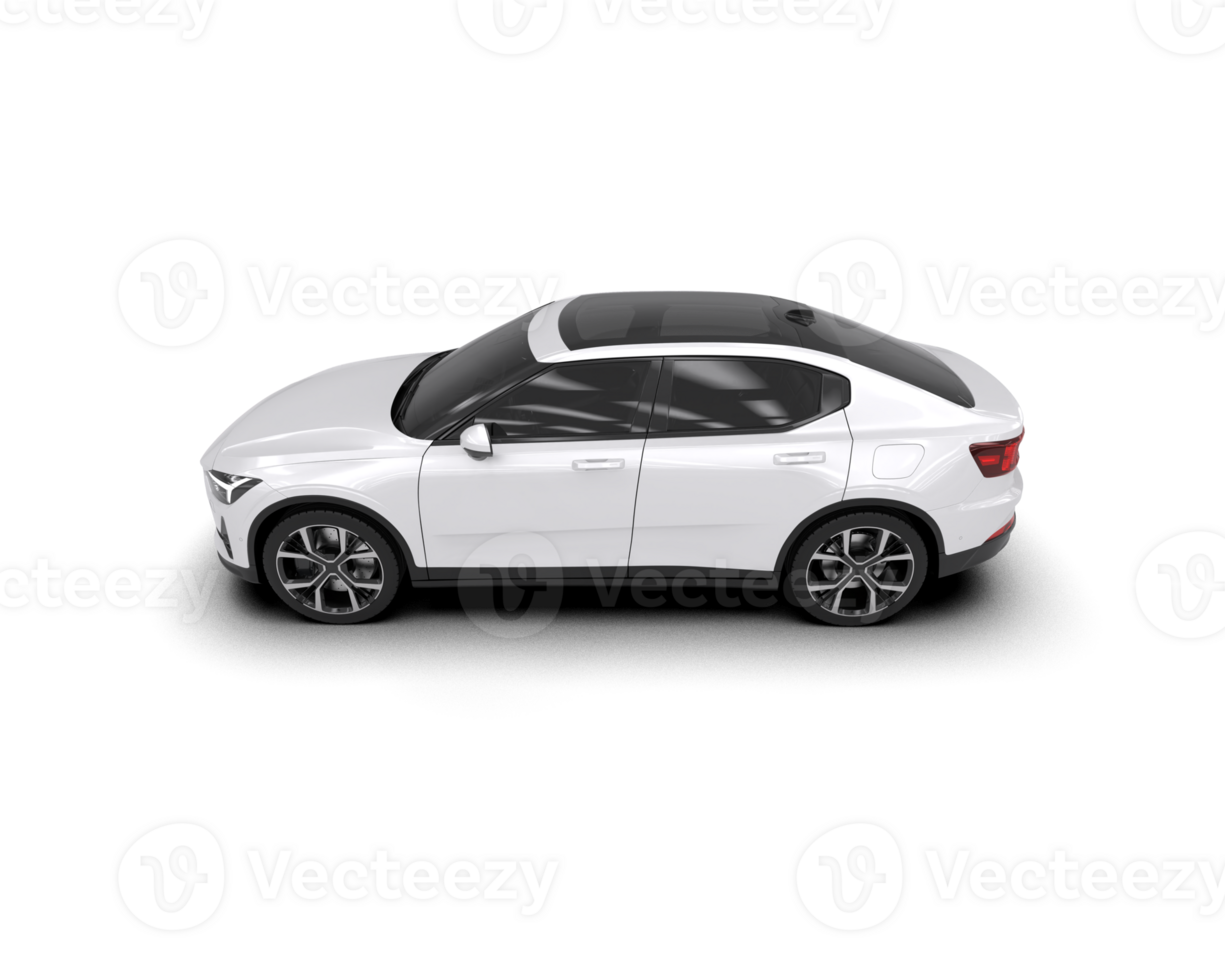 Modern car isolated on background. 3d rendering - illustration png