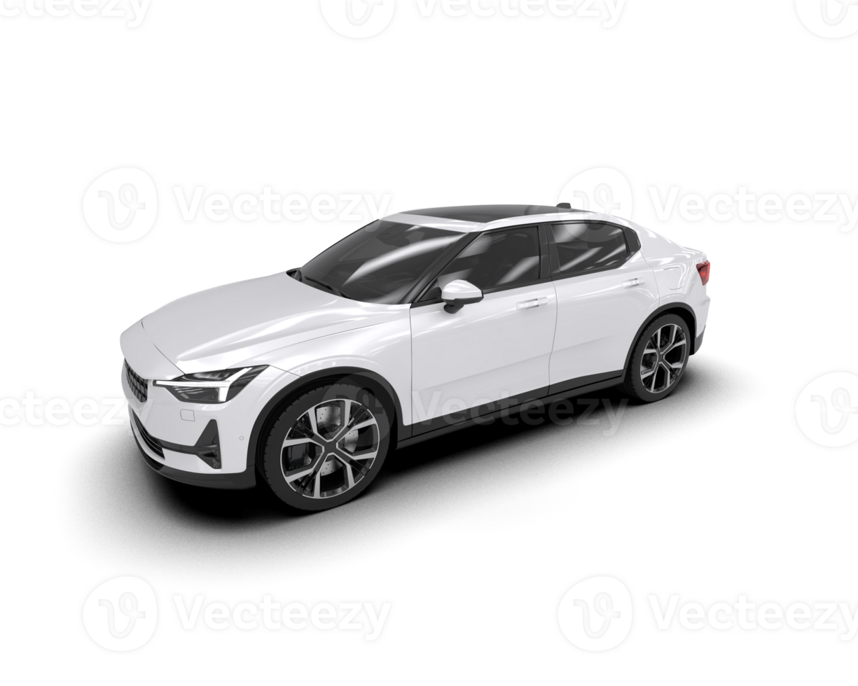 Modern car isolated on background. 3d rendering - illustration png