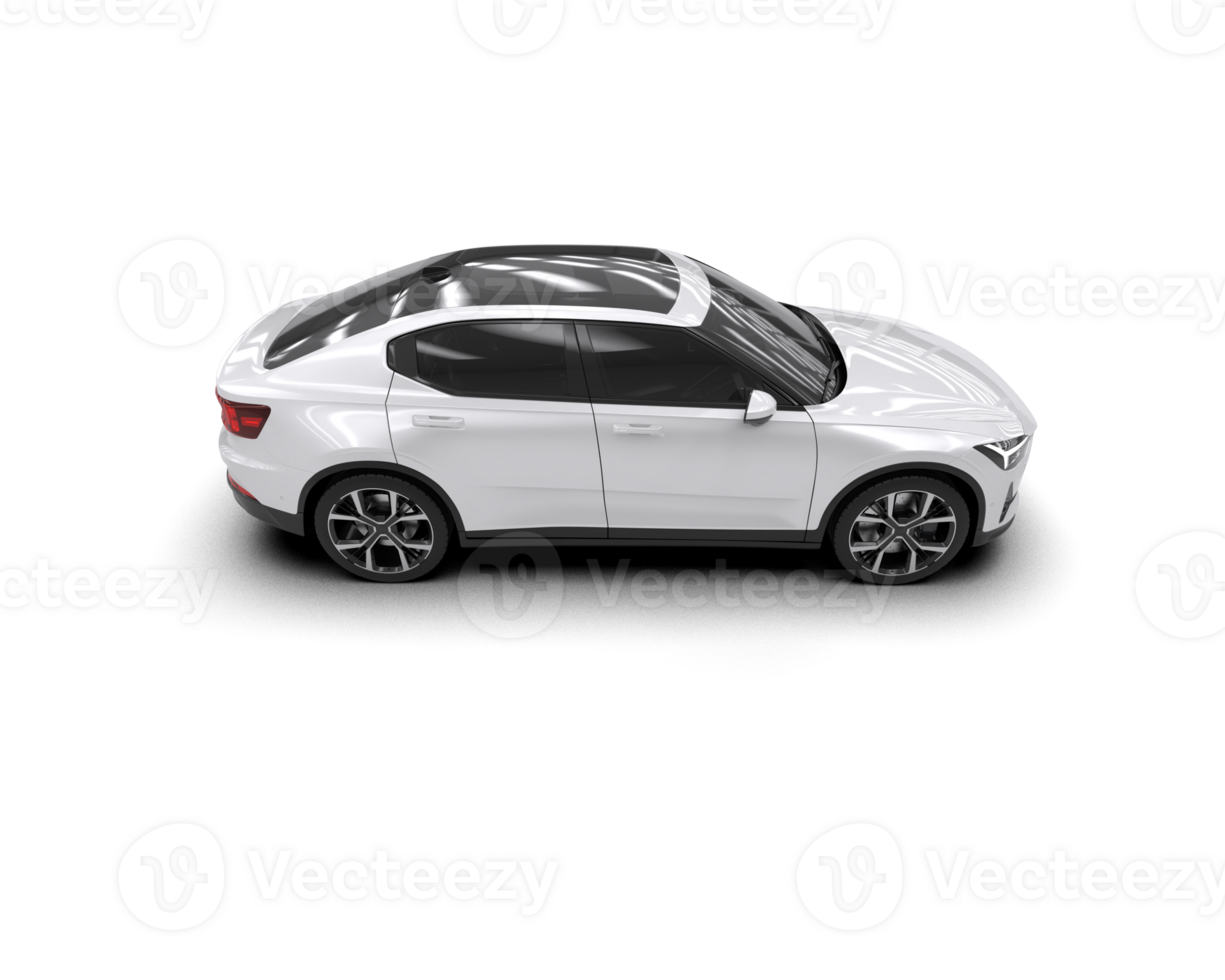 Modern car isolated on background. 3d rendering - illustration png