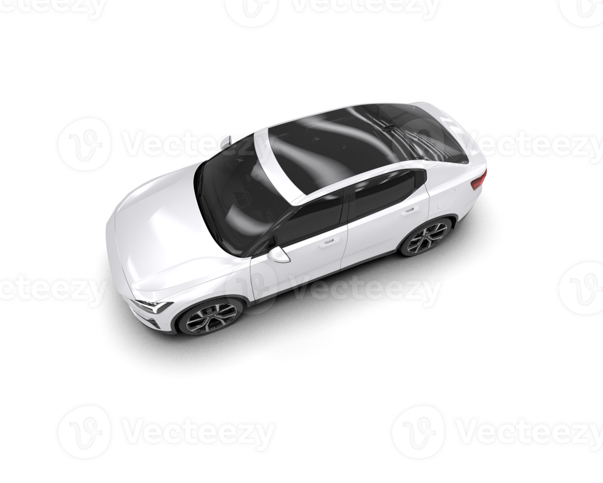 Modern car isolated on background. 3d rendering - illustration png