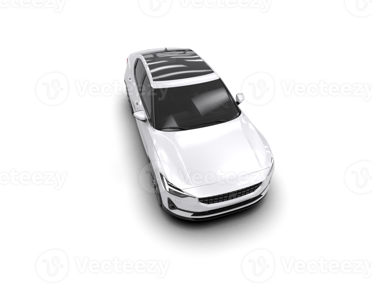 Modern car isolated on background. 3d rendering - illustration png