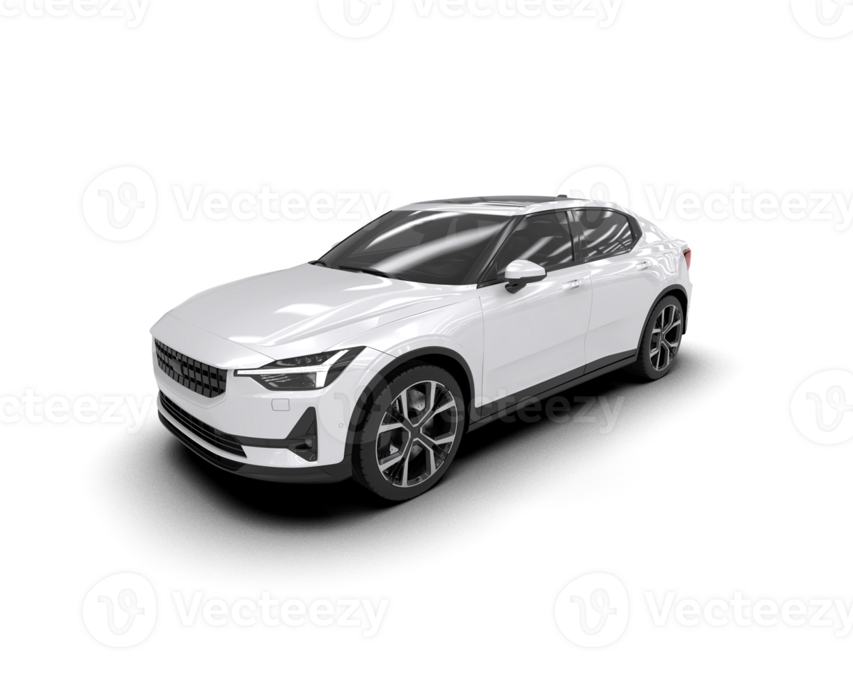 Modern car isolated on background. 3d rendering - illustration png