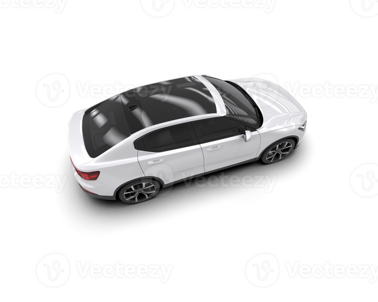 Modern car isolated on background. 3d rendering - illustration png