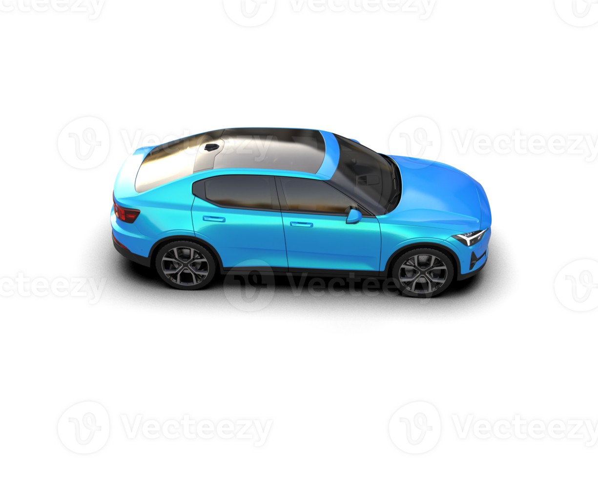 Modern car isolated on background. 3d rendering - illustration png