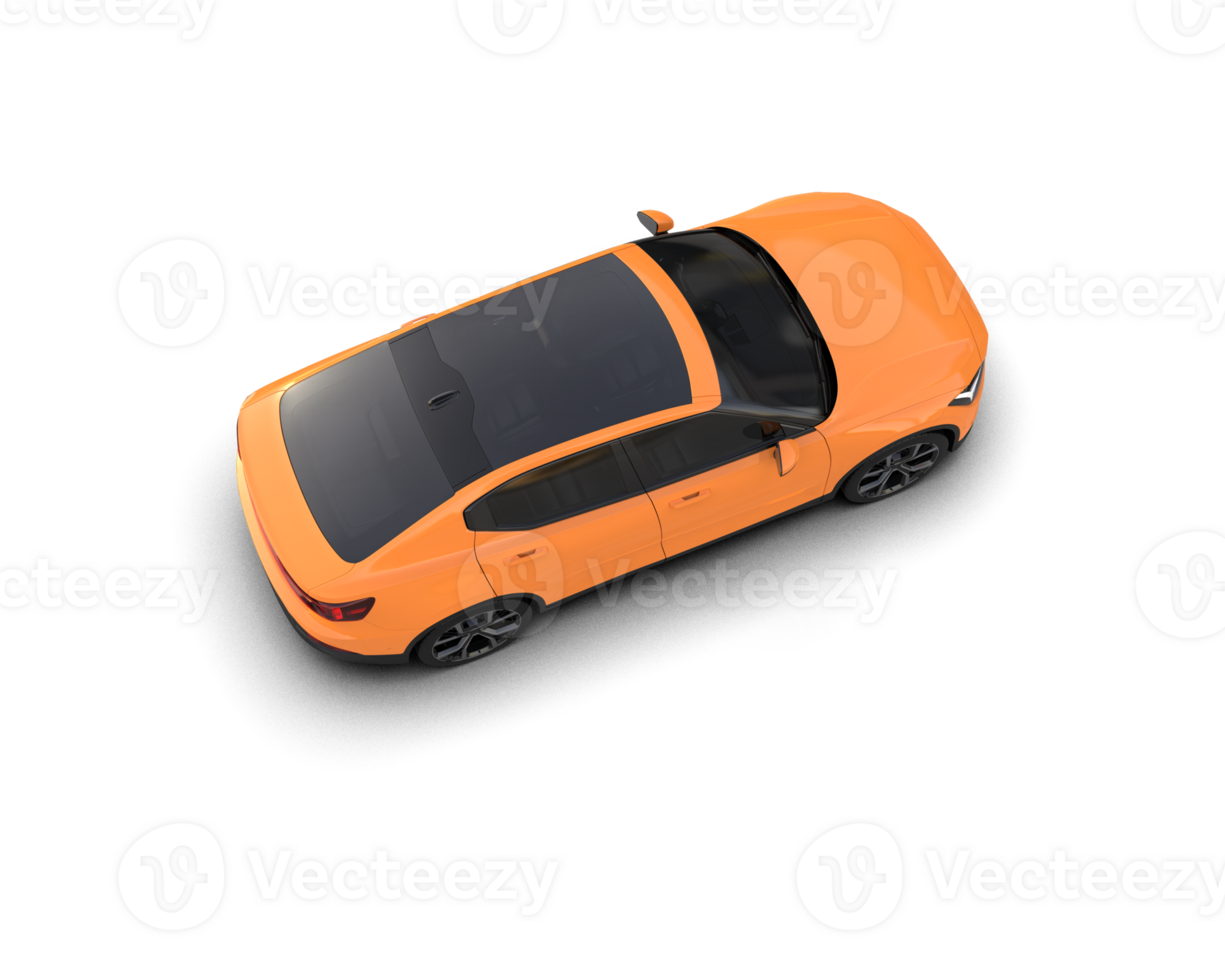 Modern car isolated on background. 3d rendering - illustration png