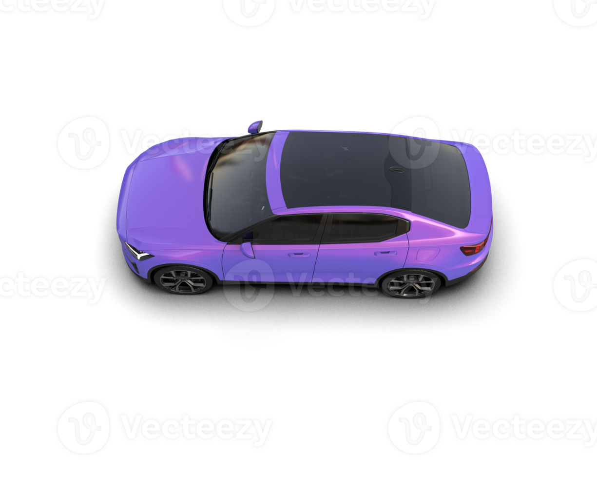 Modern car isolated on background. 3d rendering - illustration png
