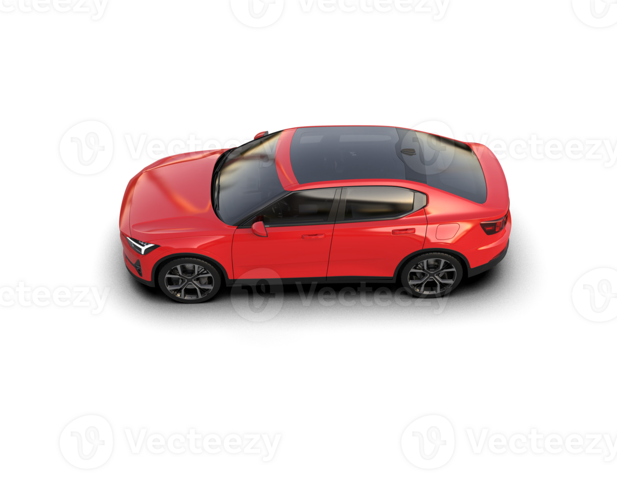 Modern car isolated on background. 3d rendering - illustration png