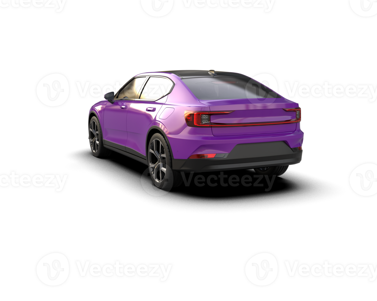 Modern car isolated on background. 3d rendering - illustration png