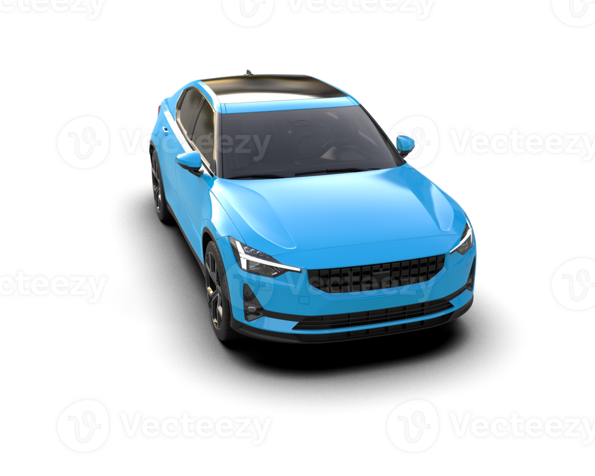 Modern car isolated on background. 3d rendering - illustration png