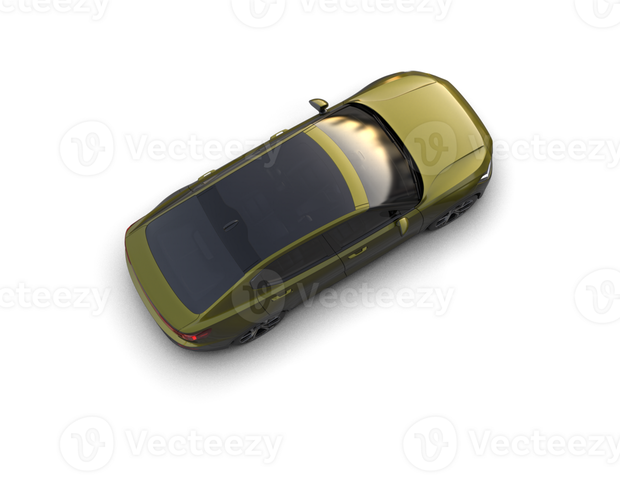 Modern car isolated on background. 3d rendering - illustration png
