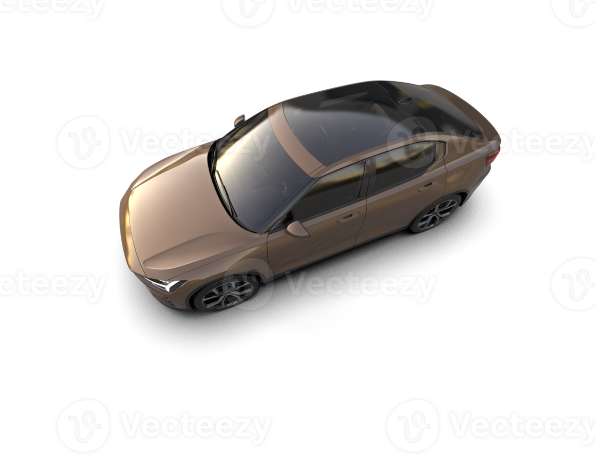 Modern car isolated on background. 3d rendering - illustration png