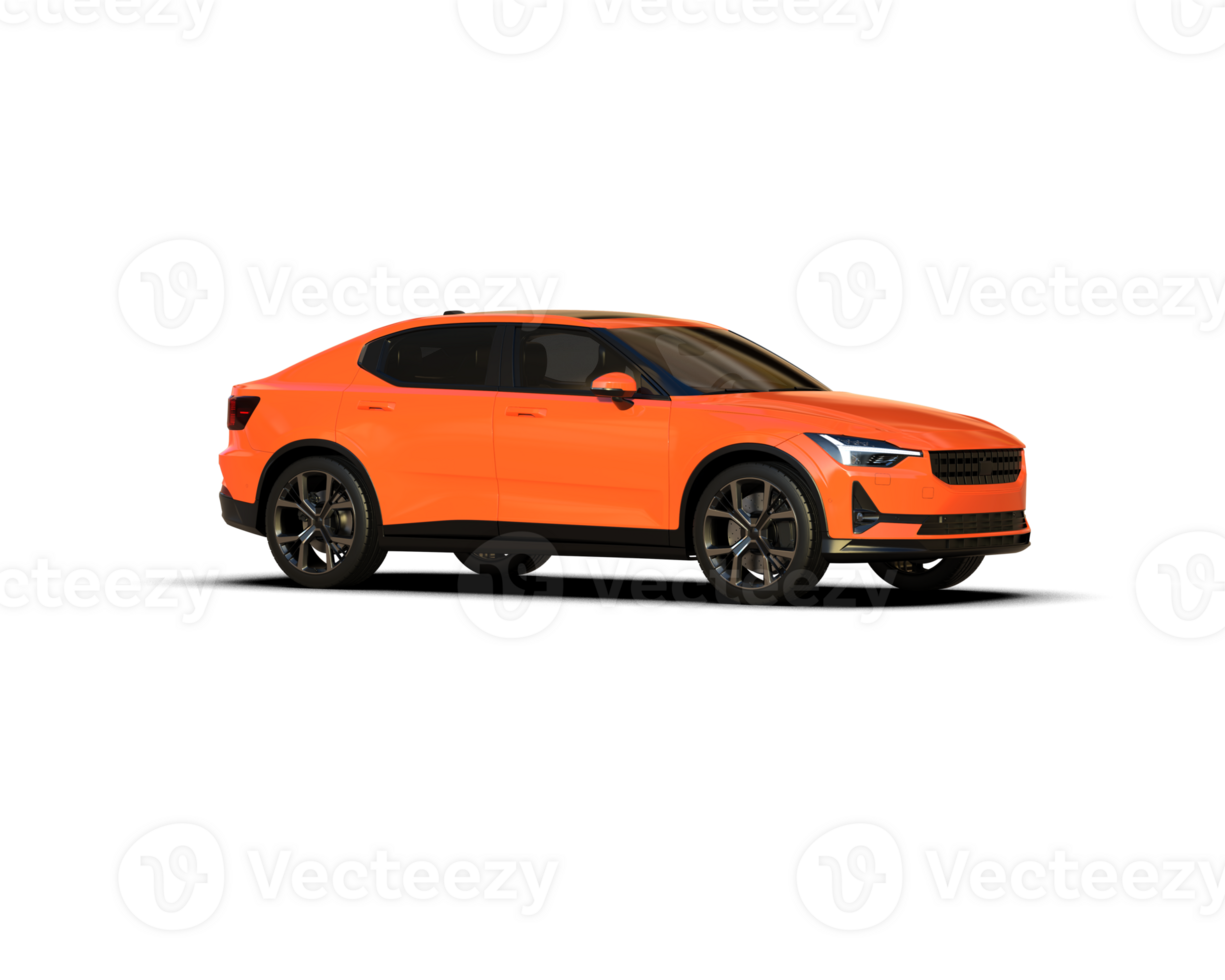 Modern car isolated on background. 3d rendering - illustration png