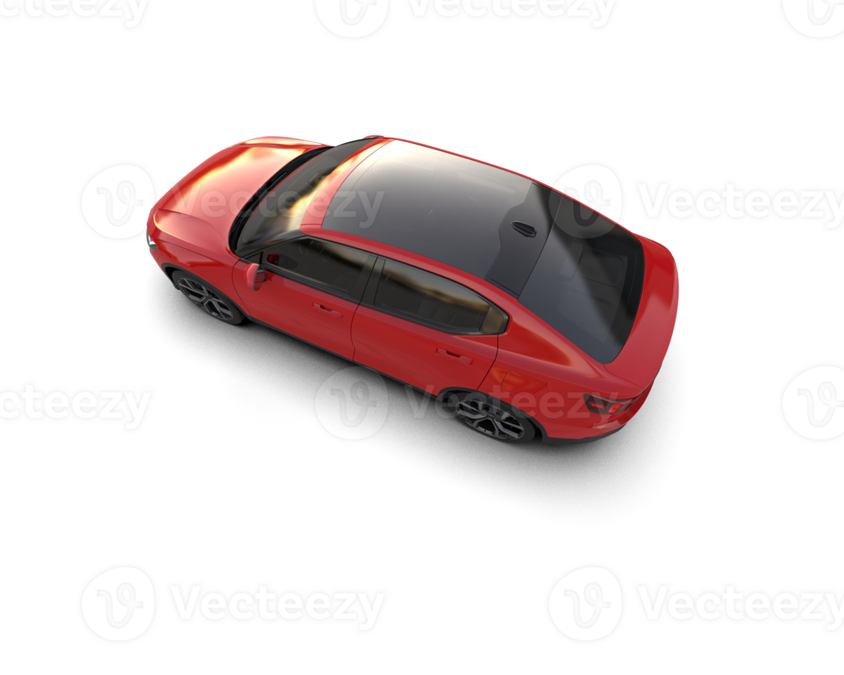 Modern car isolated on background. 3d rendering - illustration png