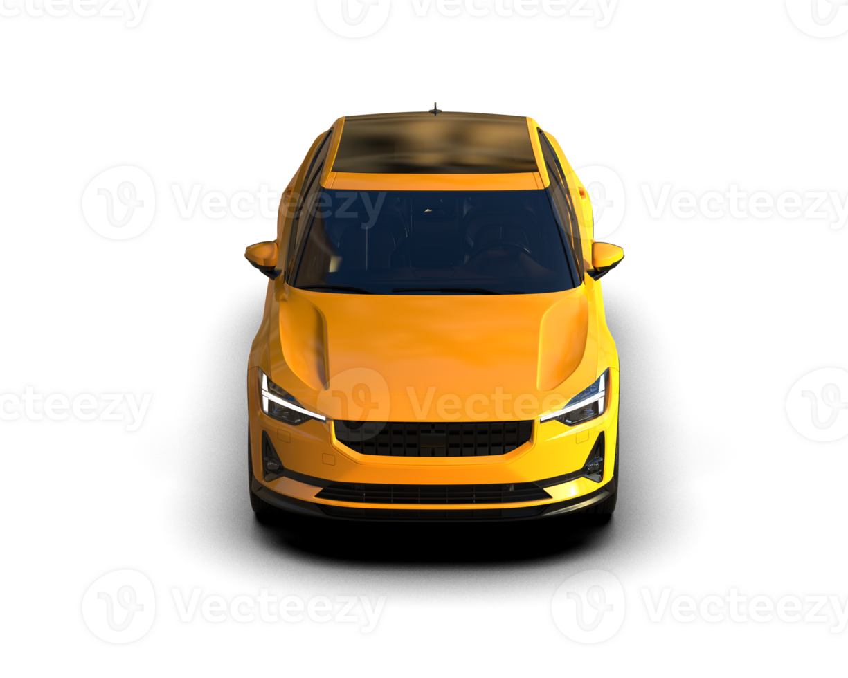 Modern car isolated on background. 3d rendering - illustration png
