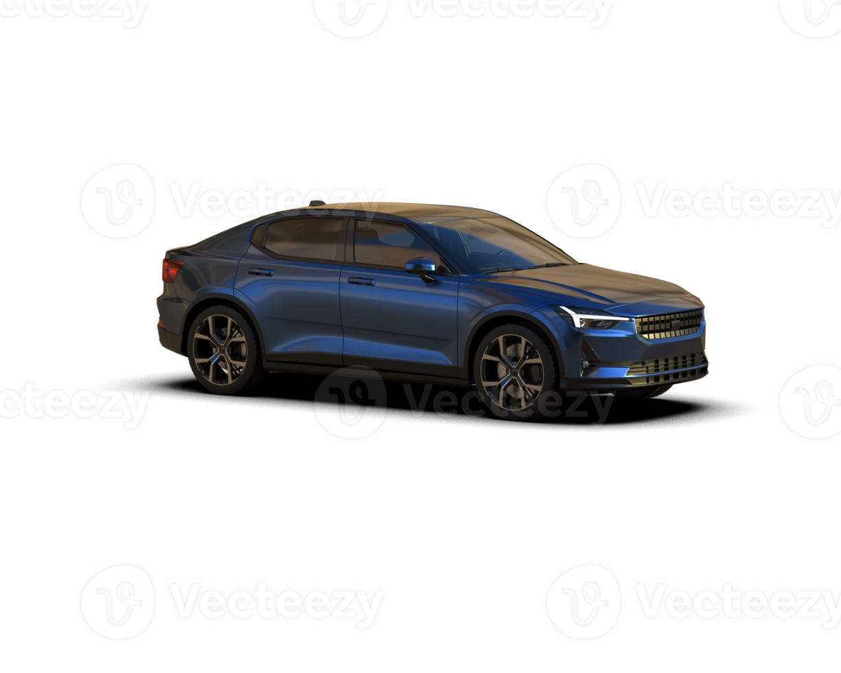 Modern car isolated on background. 3d rendering - illustration png
