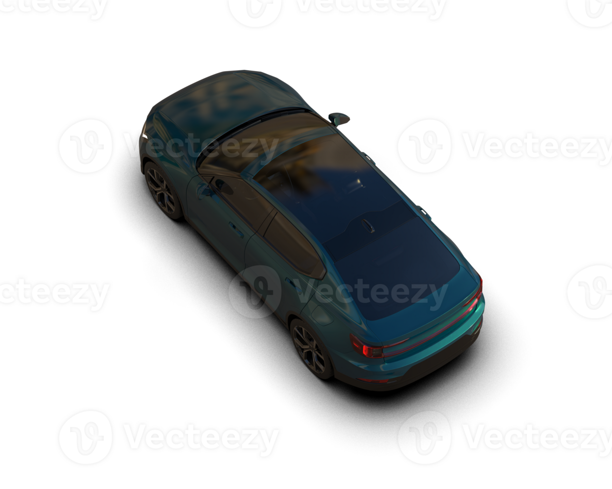 Modern car isolated on background. 3d rendering - illustration png