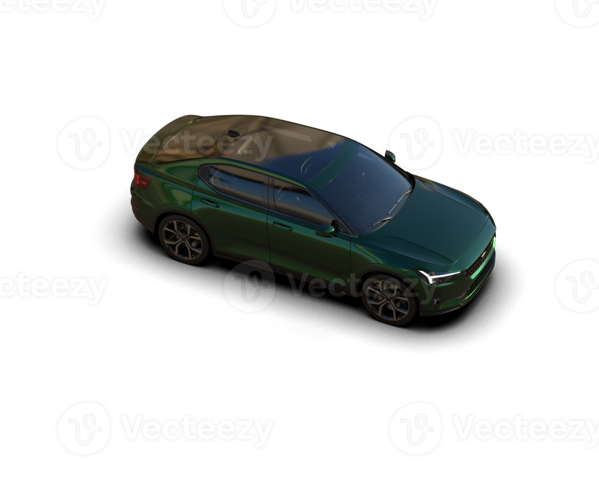 Modern car isolated on background. 3d rendering - illustration png
