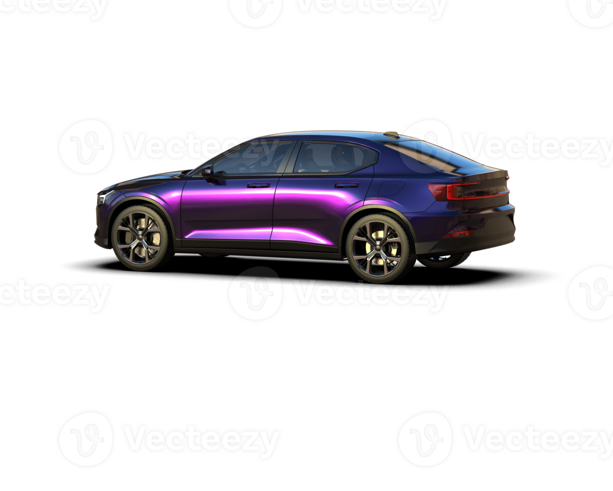Modern car isolated on background. 3d rendering - illustration png