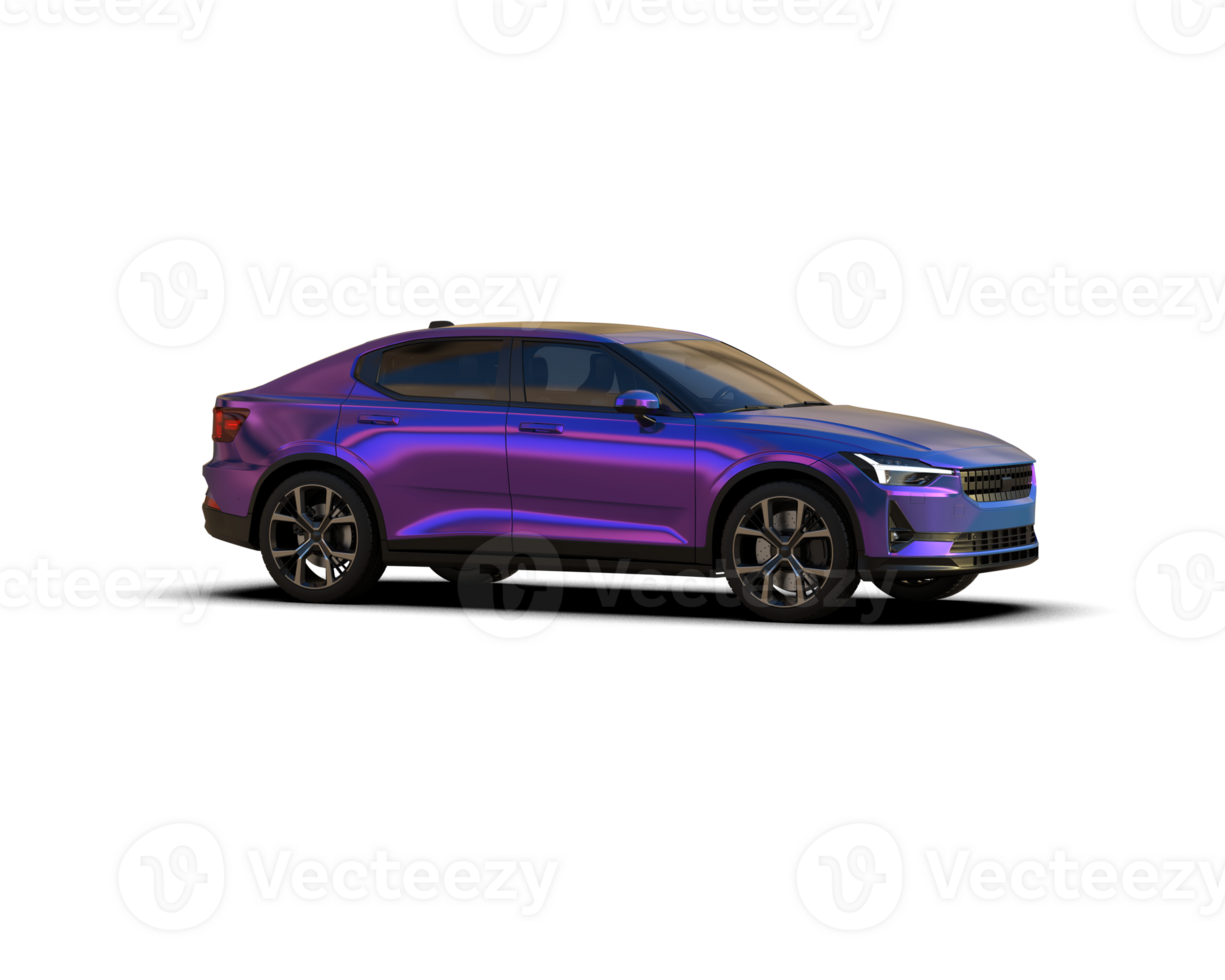 Modern car isolated on background. 3d rendering - illustration png