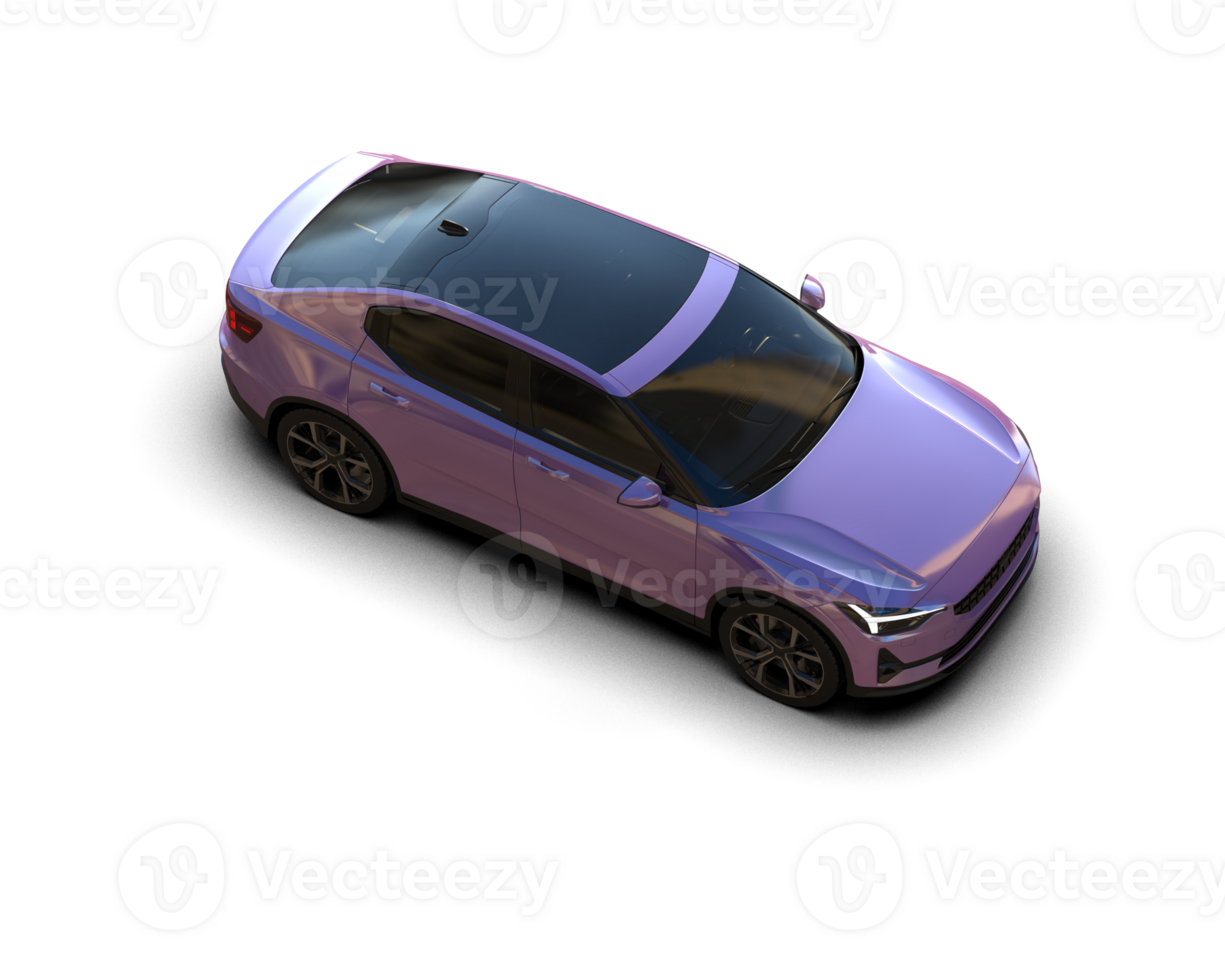 Modern car isolated on background. 3d rendering - illustration png