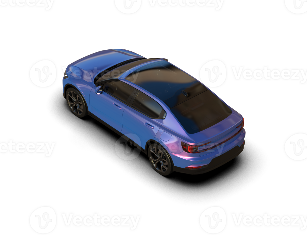 Modern car isolated on background. 3d rendering - illustration png