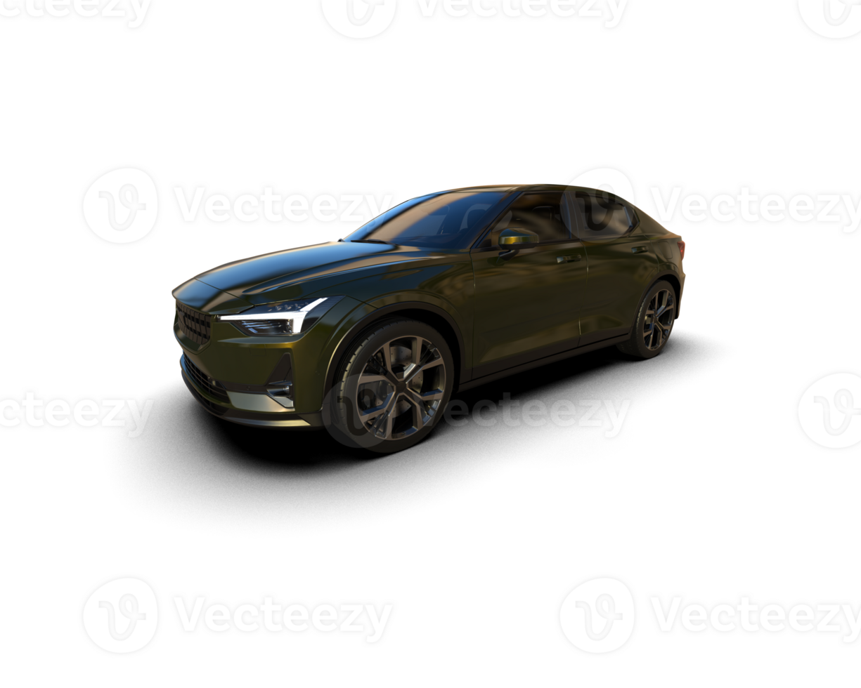 Modern car isolated on background. 3d rendering - illustration png