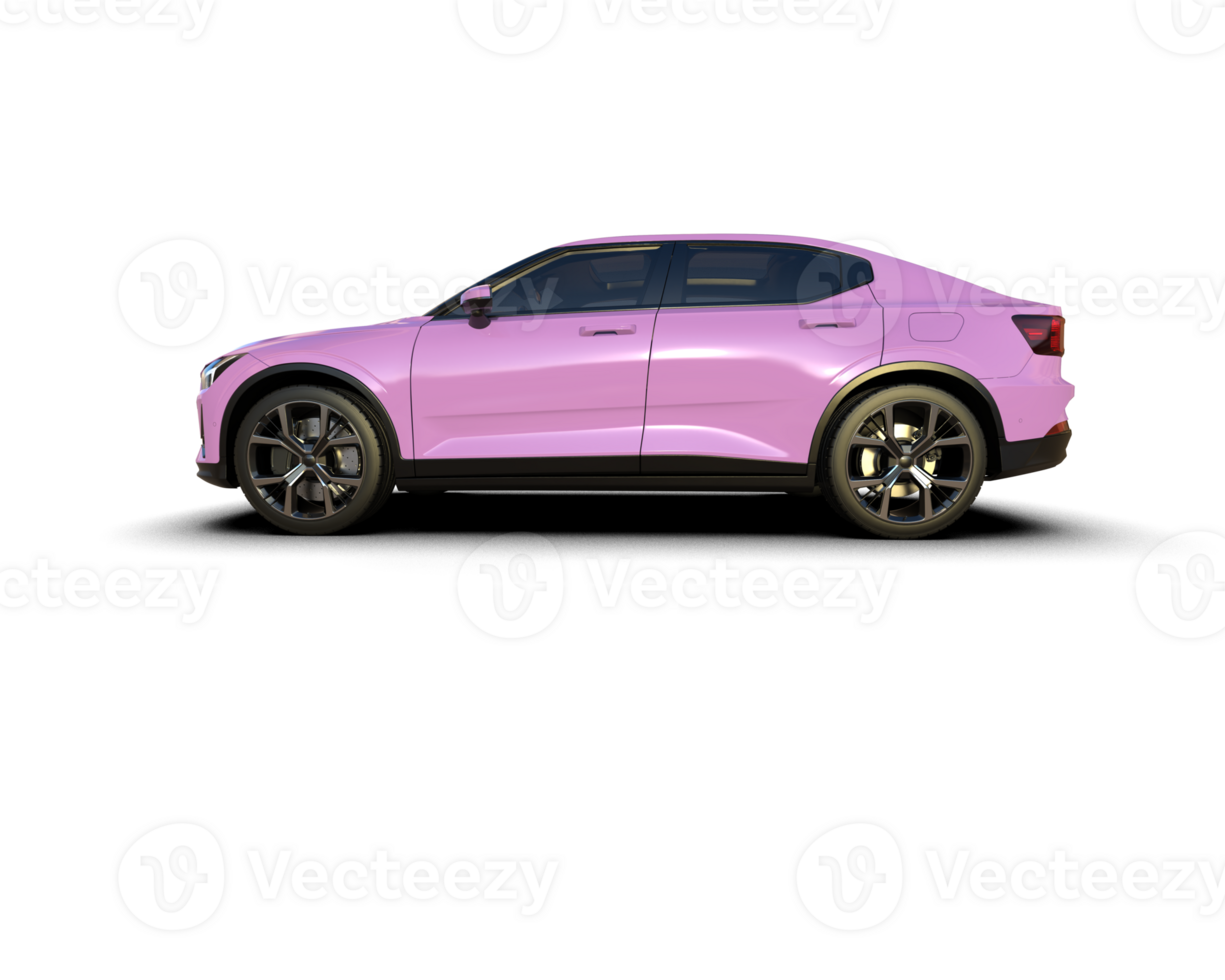 Modern car isolated on background. 3d rendering - illustration png