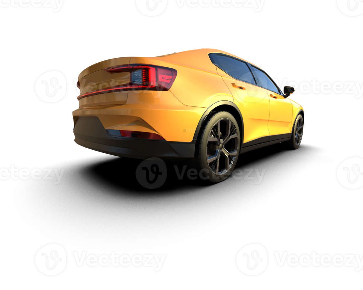 Modern car isolated on background. 3d rendering - illustration png