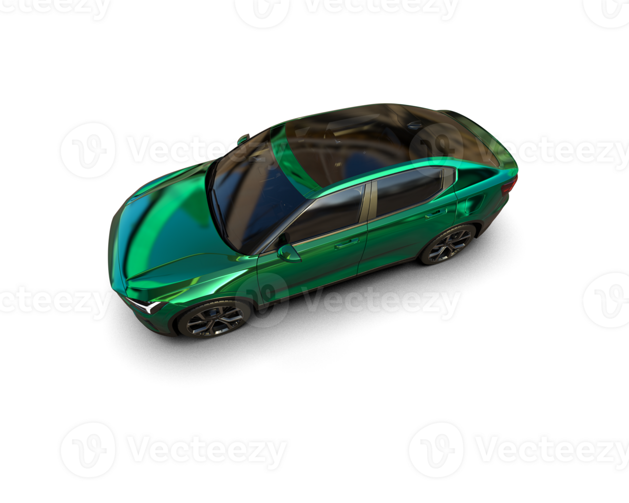 Modern car isolated on background. 3d rendering - illustration png