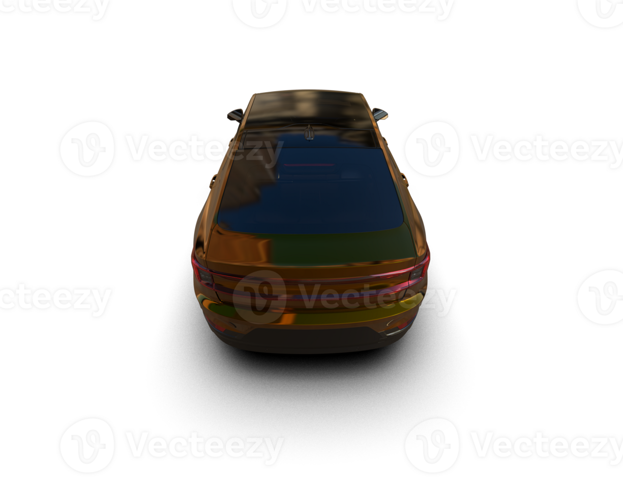 Modern car isolated on background. 3d rendering - illustration png