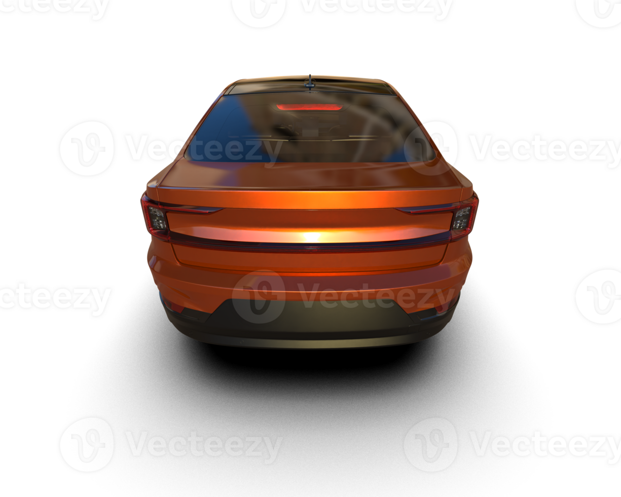 Modern car isolated on background. 3d rendering - illustration png