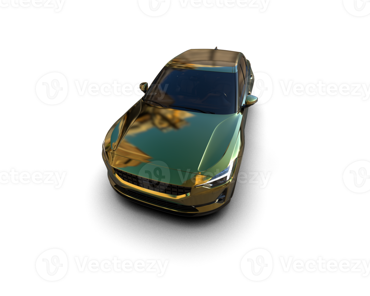 Modern car isolated on background. 3d rendering - illustration png