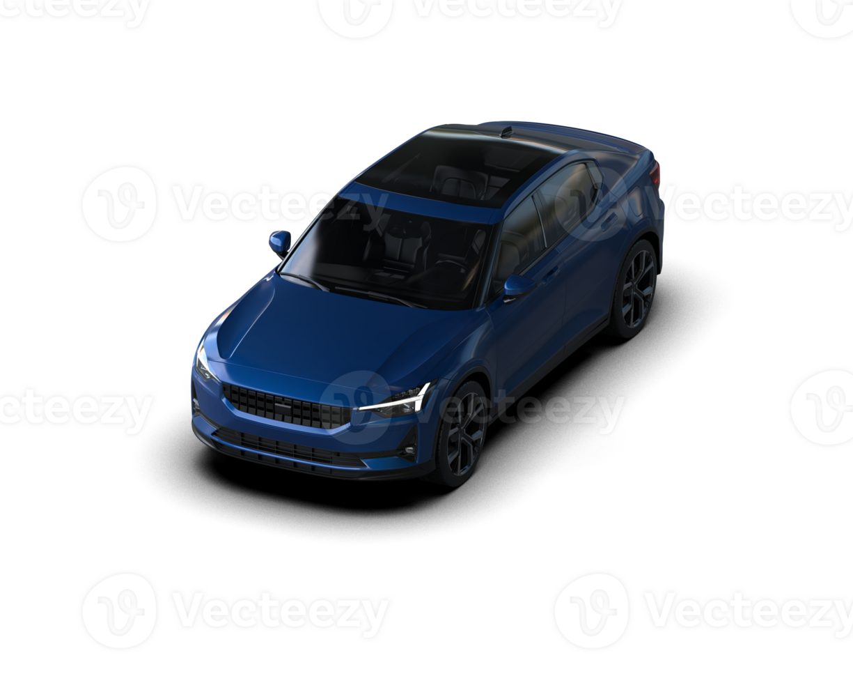 Modern car isolated on background. 3d rendering - illustration png
