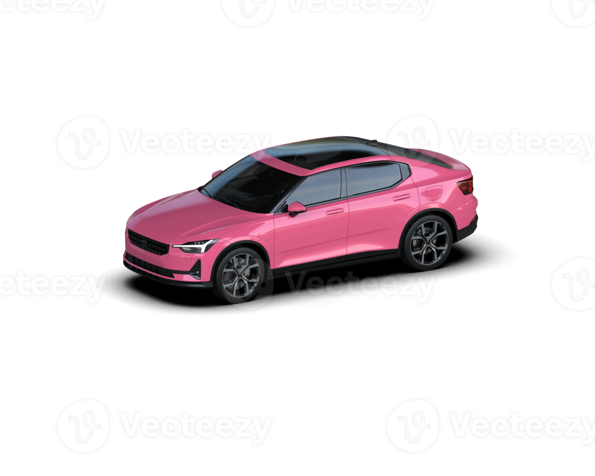 Modern car isolated on background. 3d rendering - illustration png