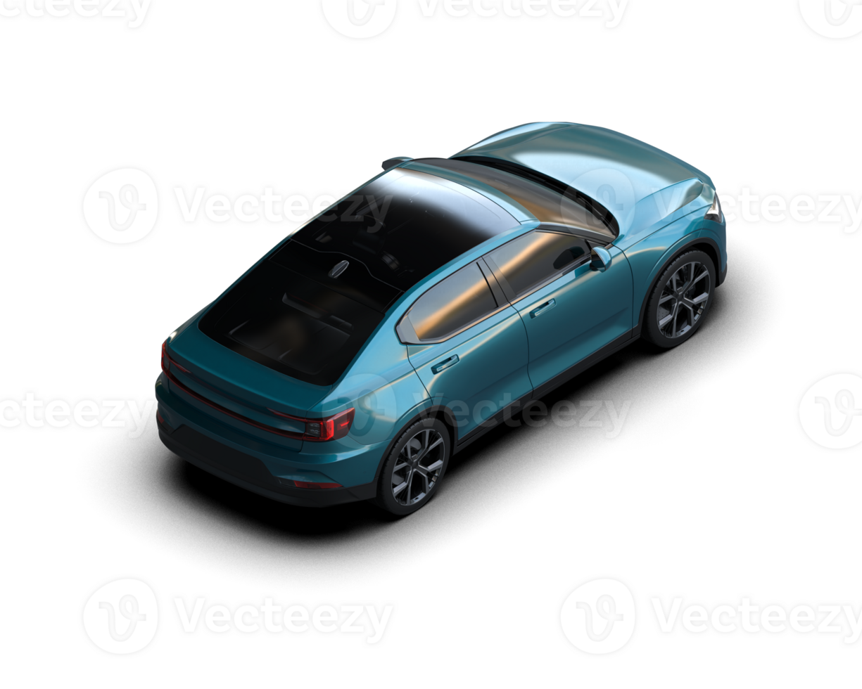 Modern car isolated on background. 3d rendering - illustration png