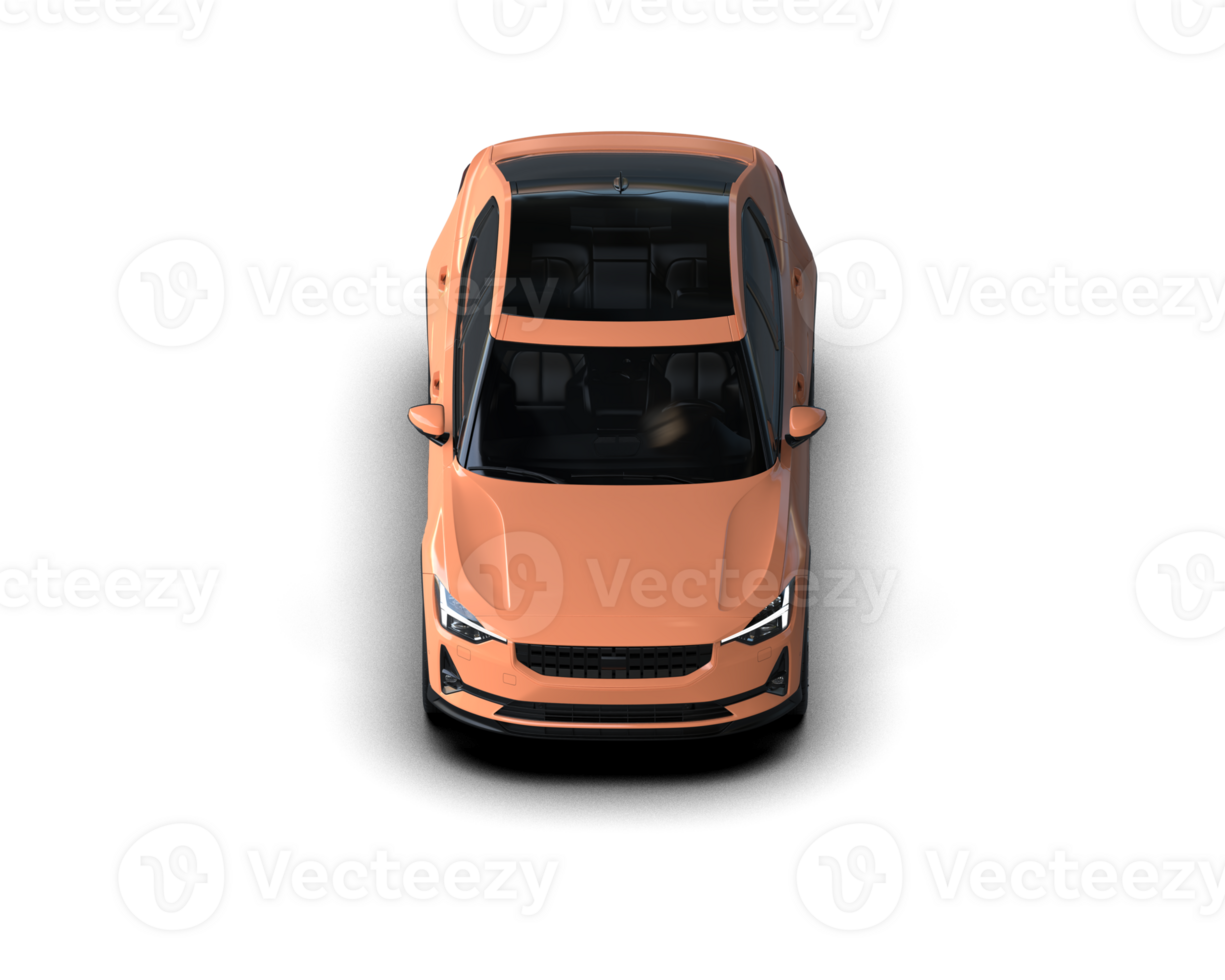 Modern car isolated on background. 3d rendering - illustration png