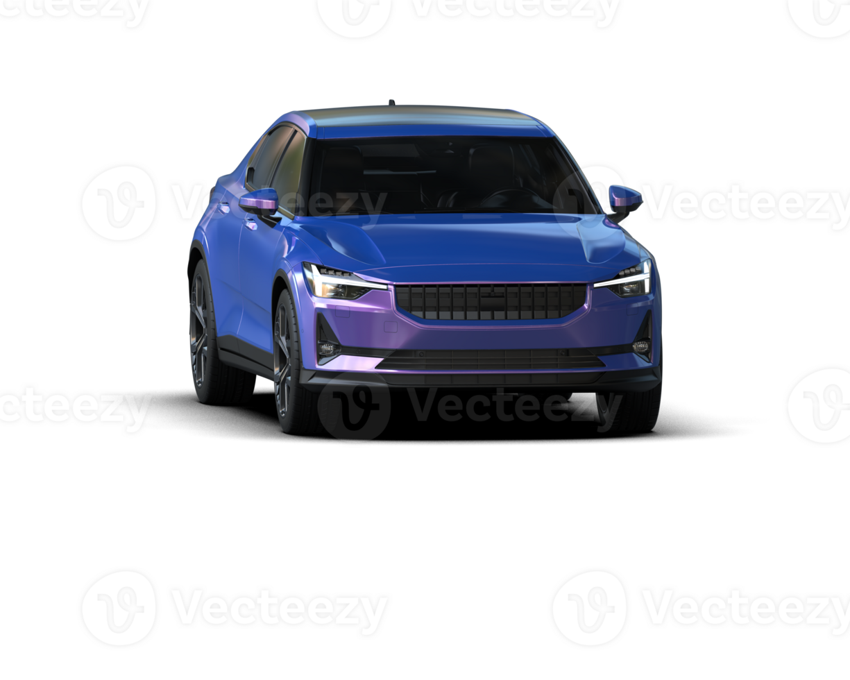 Modern car isolated on background. 3d rendering - illustration png
