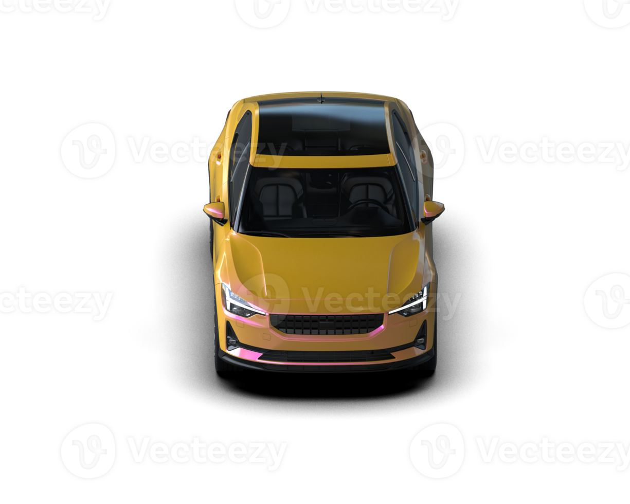 Modern car isolated on background. 3d rendering - illustration png