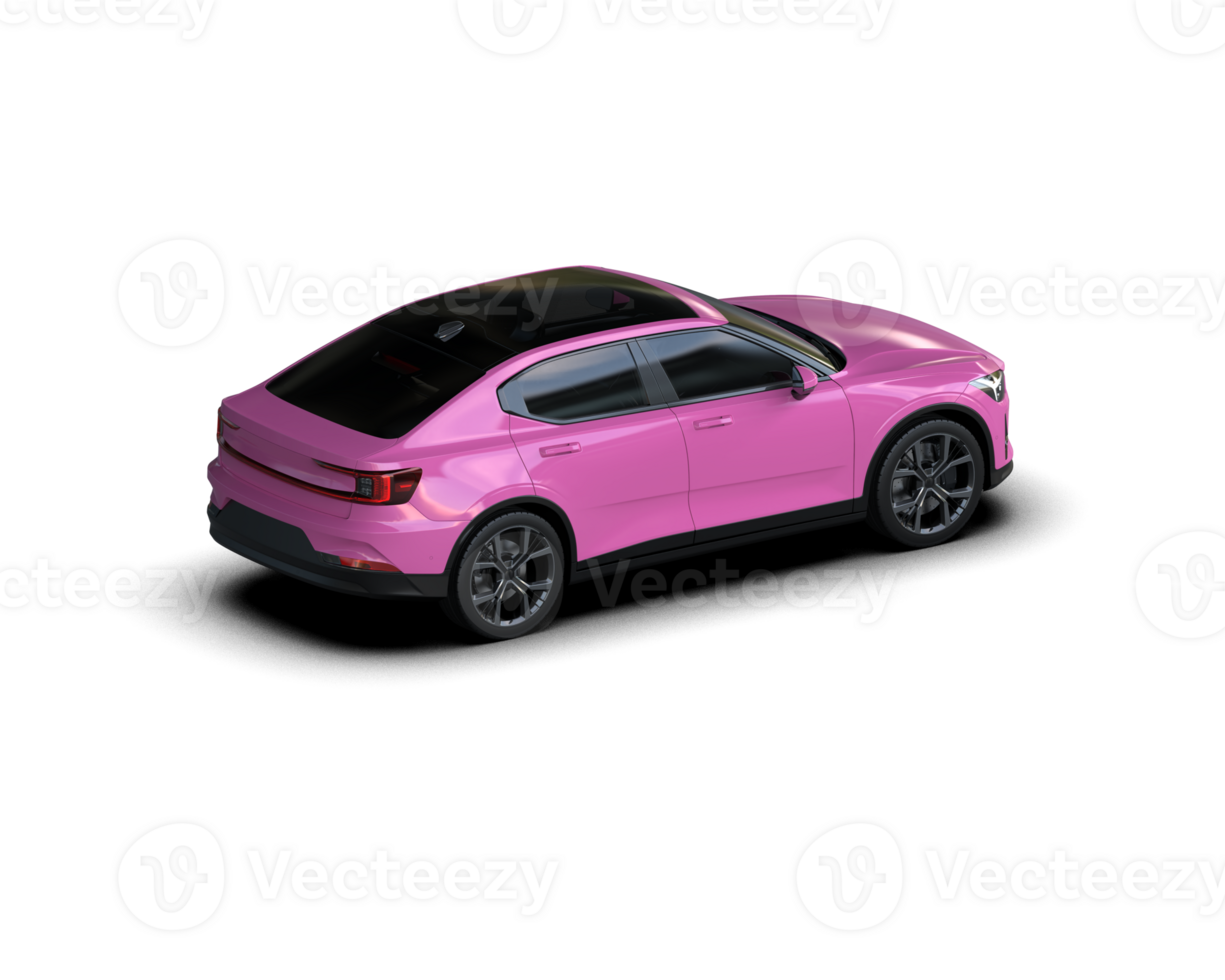 Modern car isolated on background. 3d rendering - illustration png