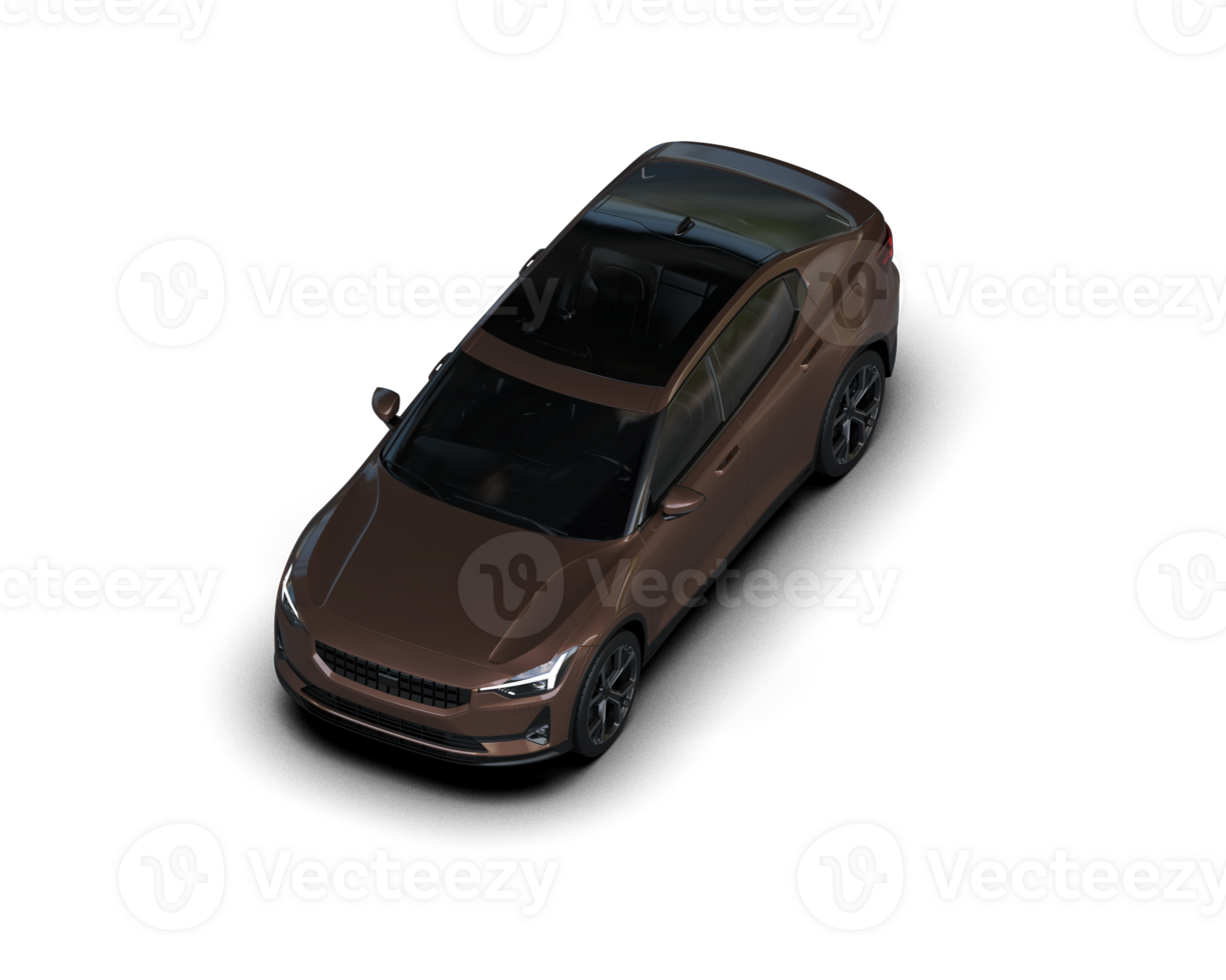 Modern car isolated on background. 3d rendering - illustration png
