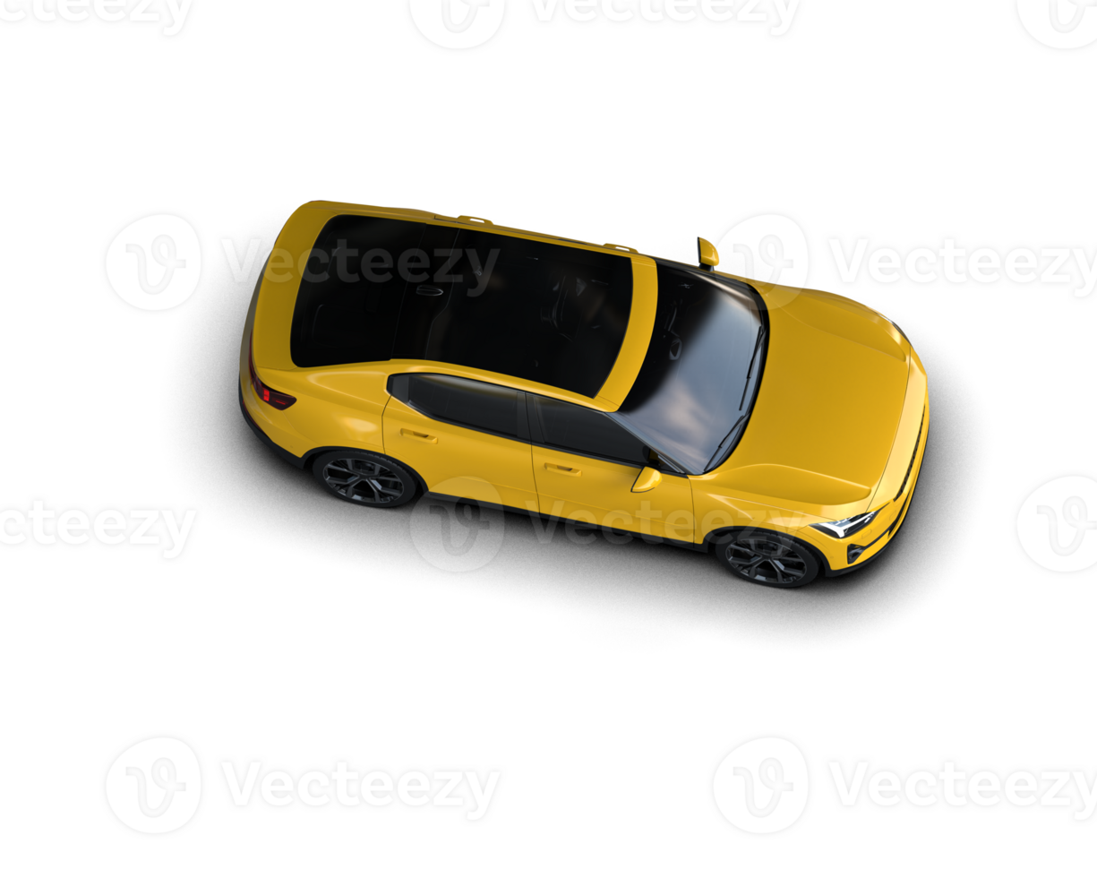 Modern car isolated on background. 3d rendering - illustration png