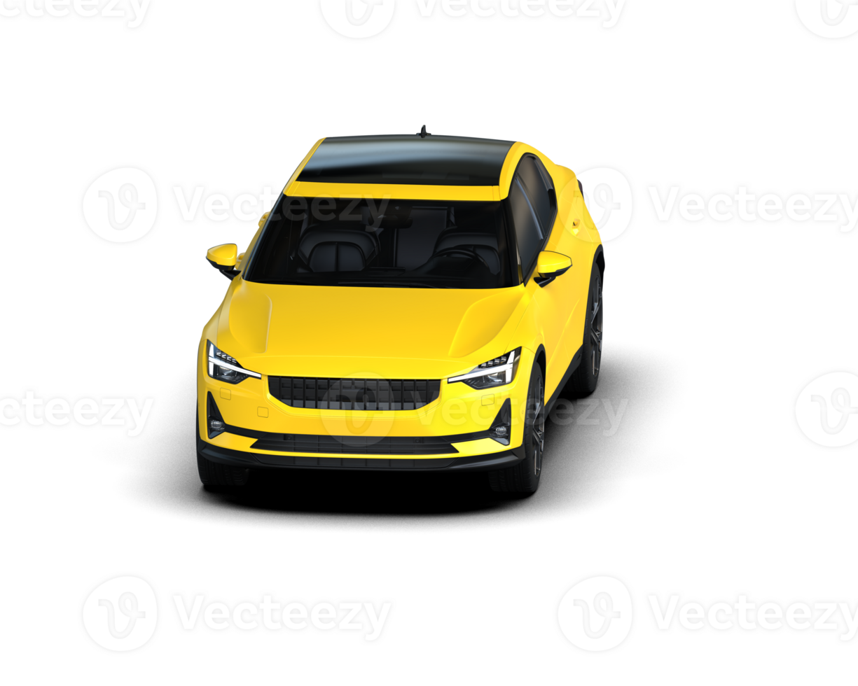 Modern car isolated on background. 3d rendering - illustration png