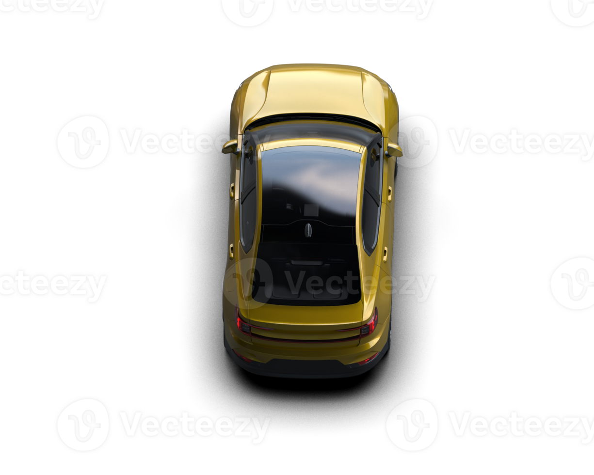 Modern car isolated on background. 3d rendering - illustration png