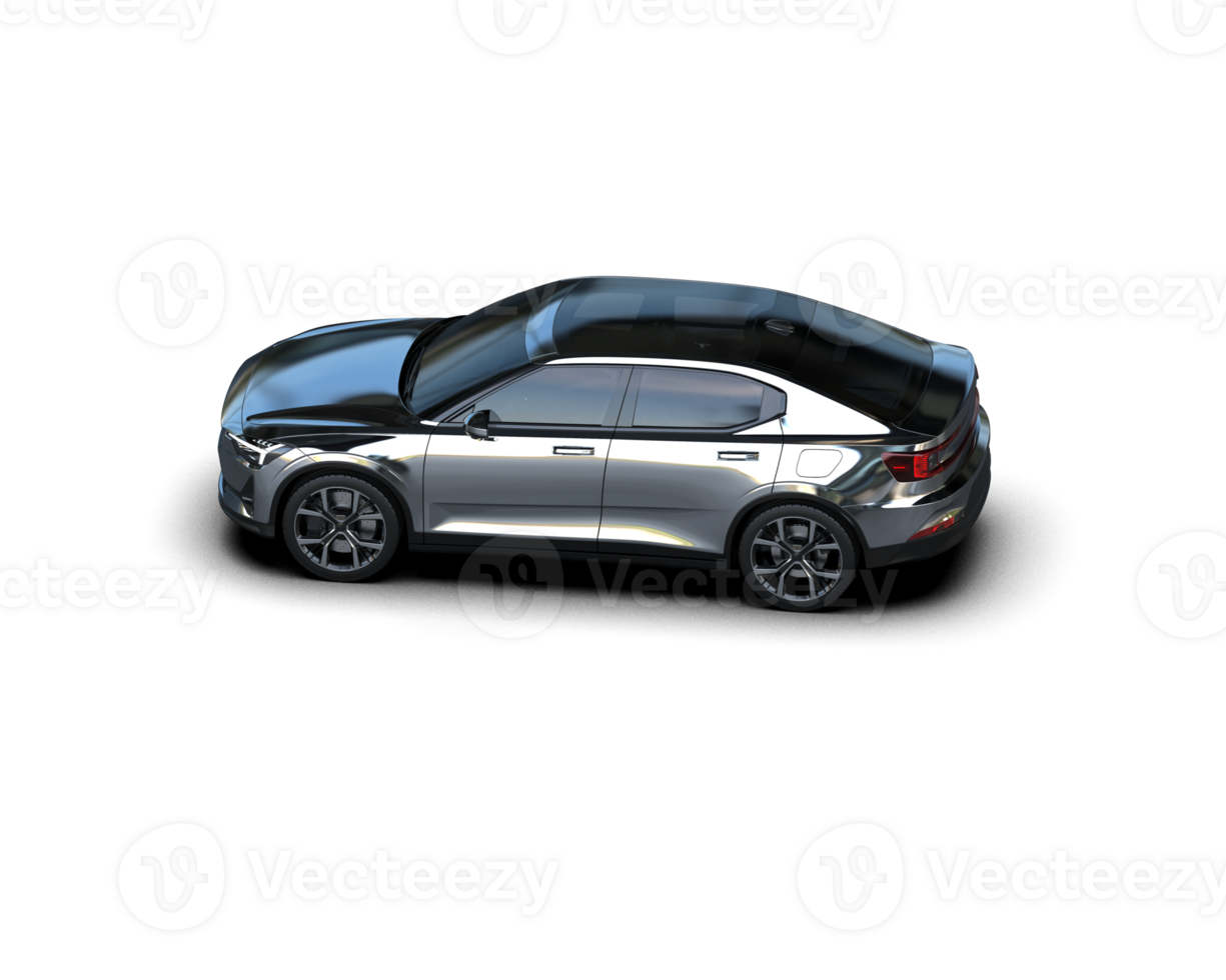 Modern car isolated on background. 3d rendering - illustration png