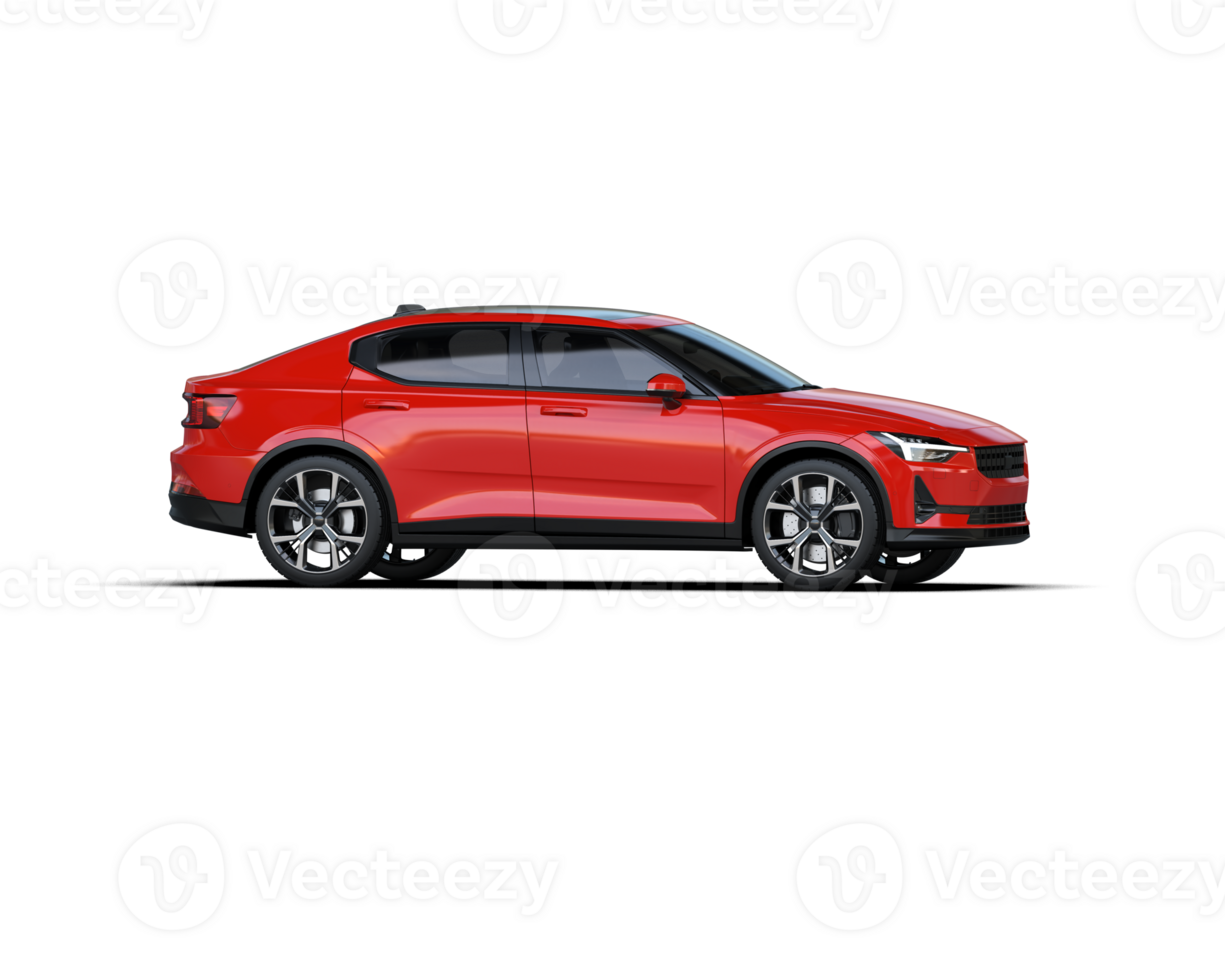 Modern car isolated on background. 3d rendering - illustration png