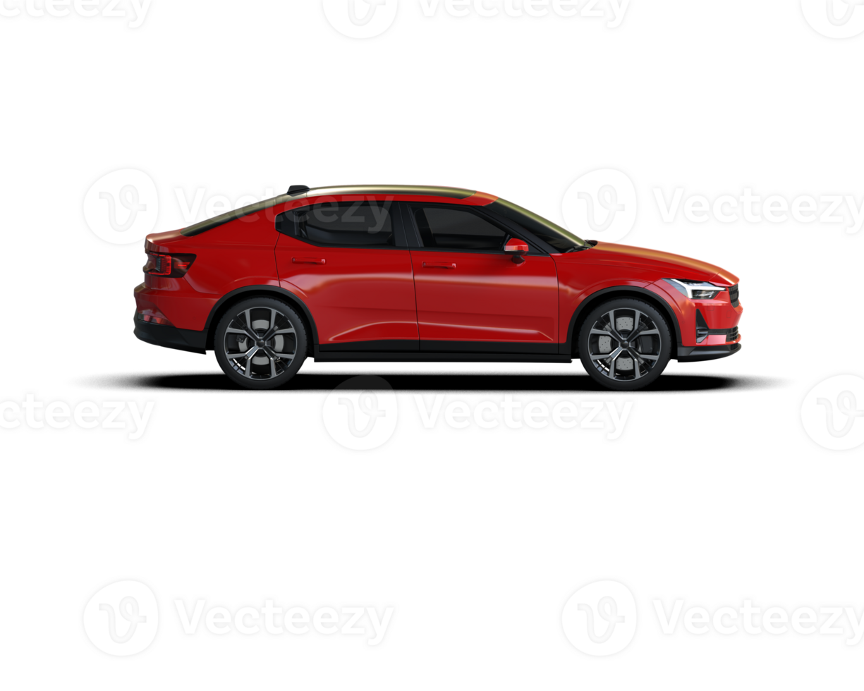 Modern car isolated on background. 3d rendering - illustration png