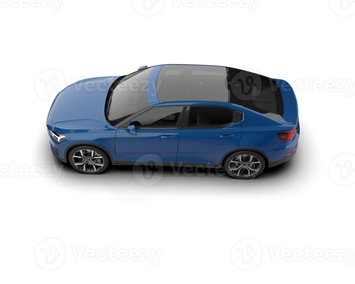 Modern car isolated on background. 3d rendering - illustration png