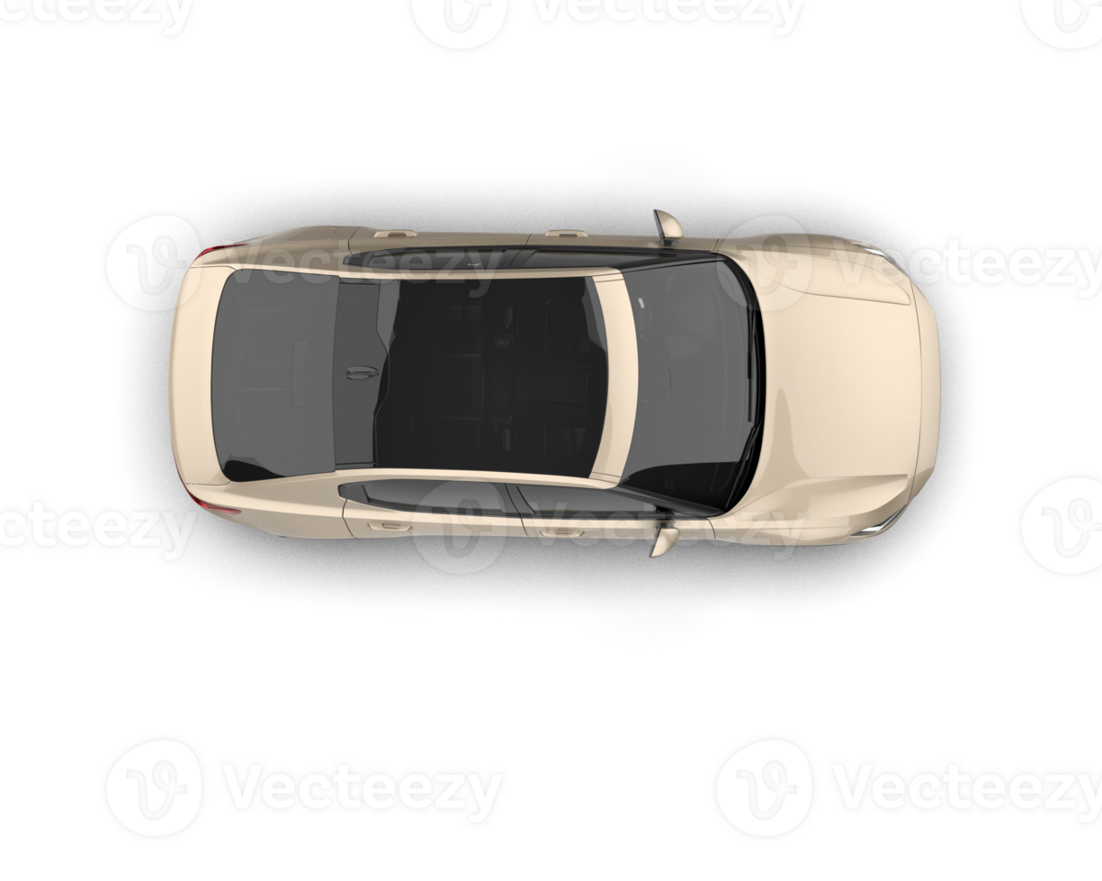 Modern car isolated on background. 3d rendering - illustration png