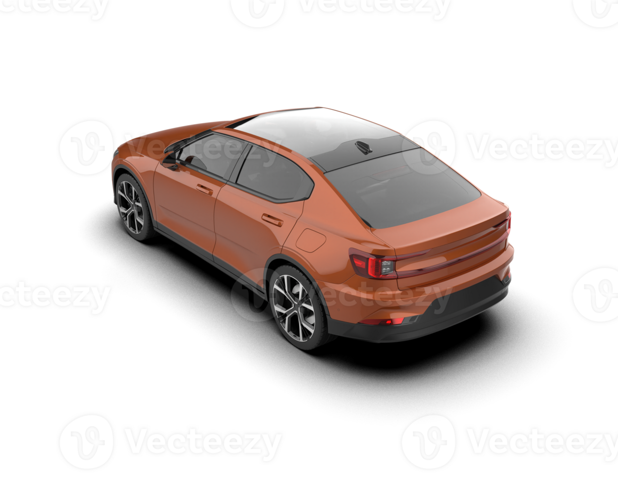 Modern car isolated on background. 3d rendering - illustration png